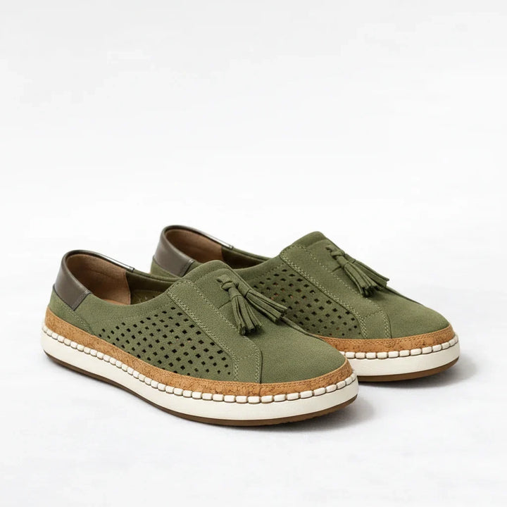 Juliet | Women's Wide-Fit Slip-On Loafers Tassel Cushioned Sole