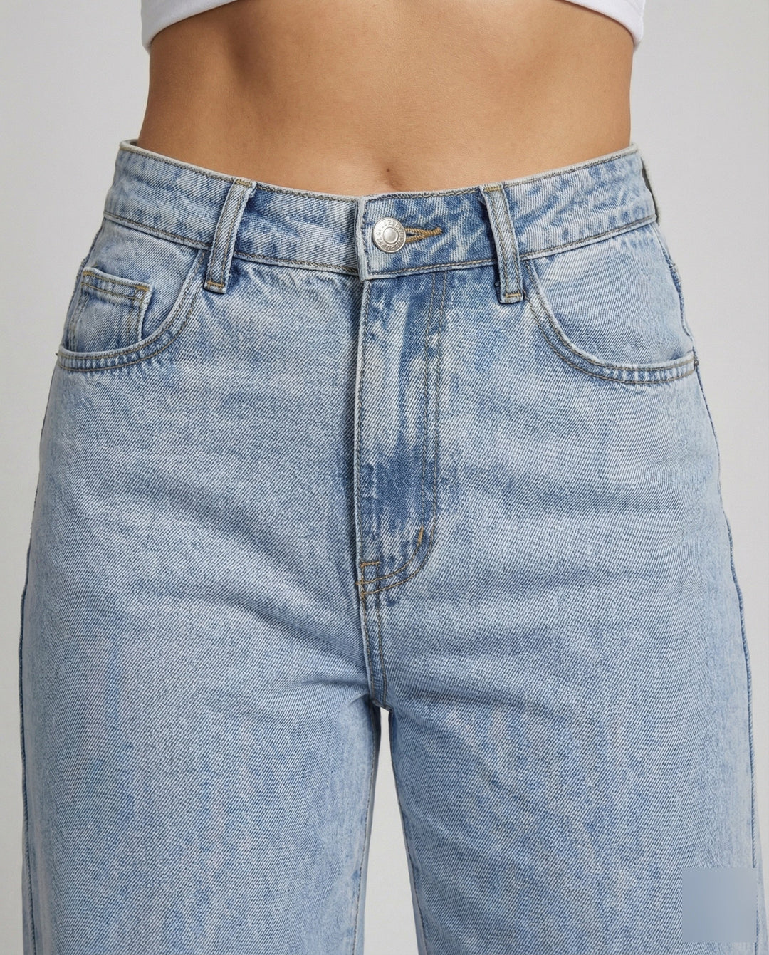 Evie | Women's High-Waisted Flare Jeans Wide Leg Vintage Wash