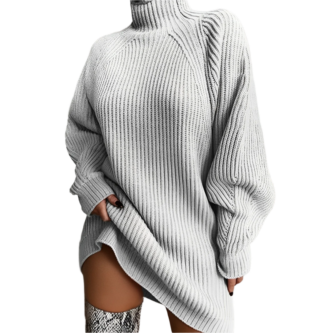 Ada | Women's Oversized Roll Neck Jumper Relaxed Fit High Collar