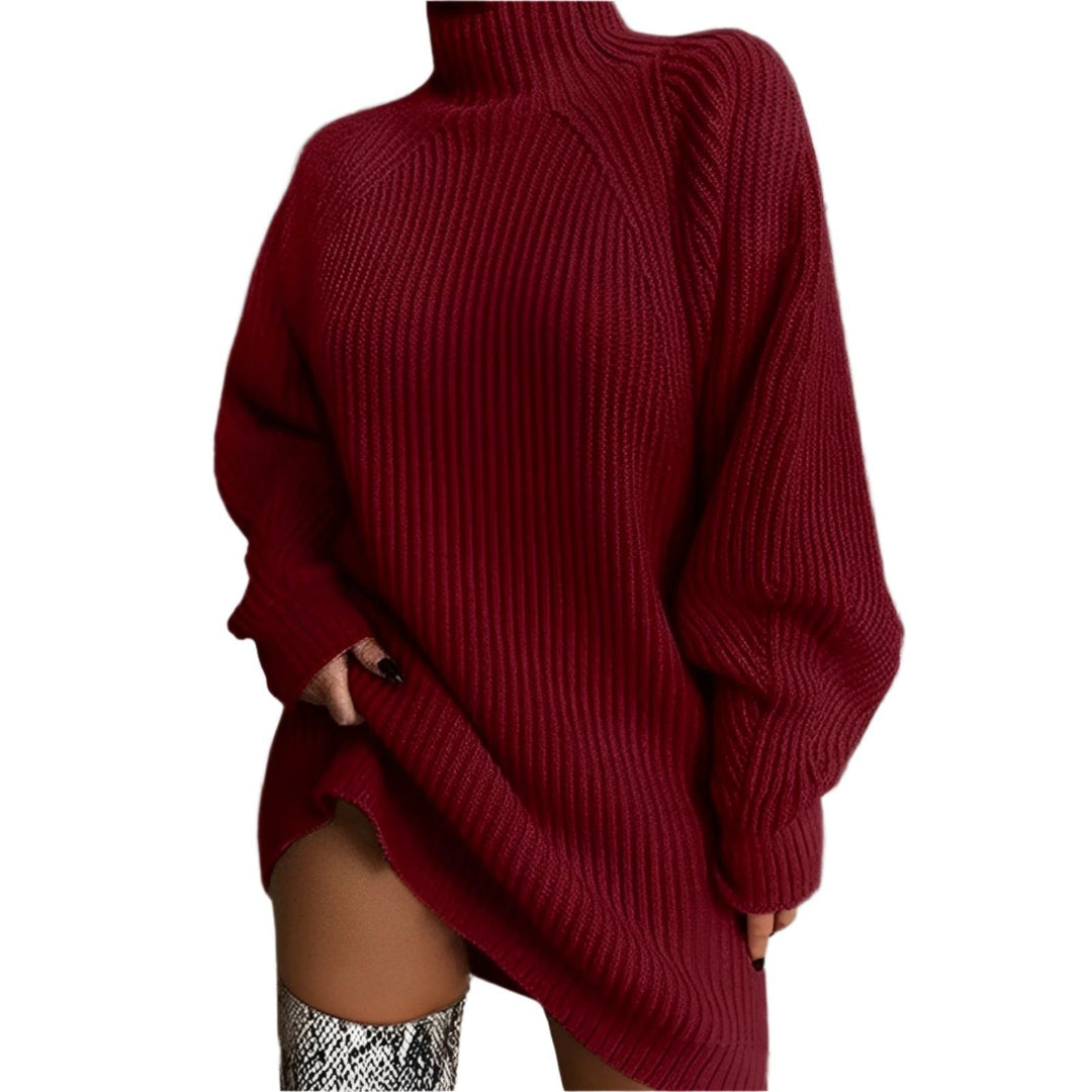 Ada | Women's Oversized Roll Neck Jumper Relaxed Fit High Collar