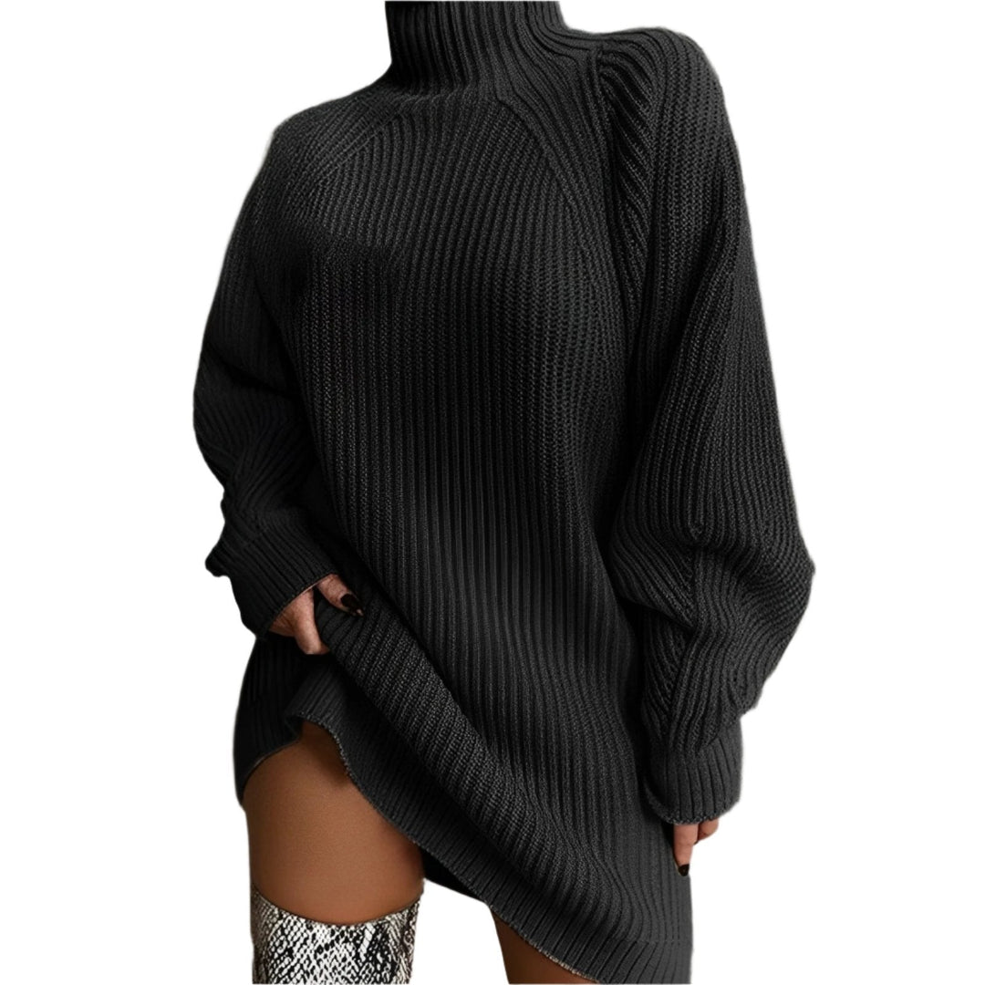 Ada | Women's Oversized Roll Neck Jumper Relaxed Fit High Collar