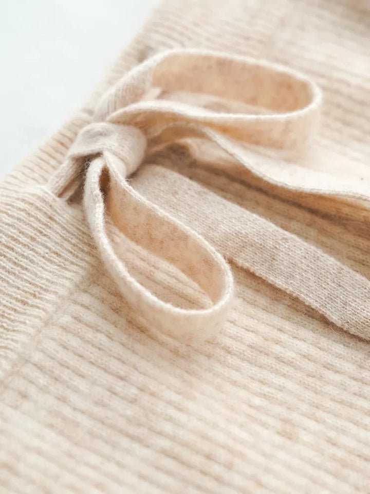 Elowen Wool Knitted Wide Leg Pants