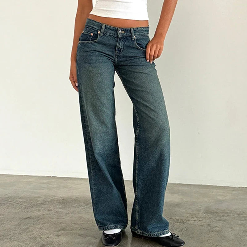Virella Low Waist Wide Leg Jeans