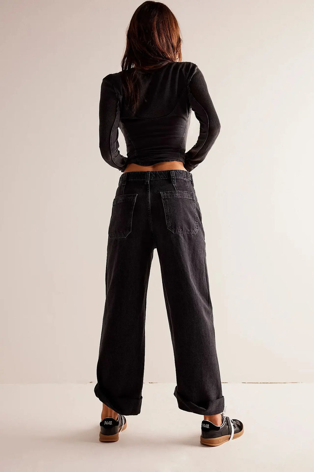 Candace High-Waist Wide-Leg Denim Jeans