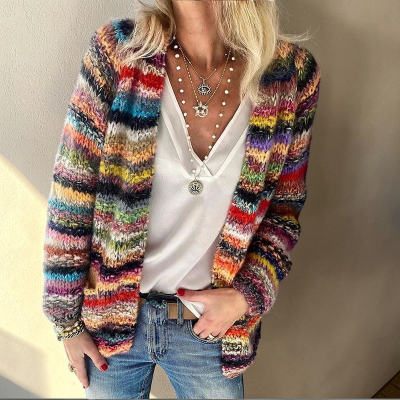 Mabel | Women's Long Sleeve Knitted Jumper Textured Relaxed Fit