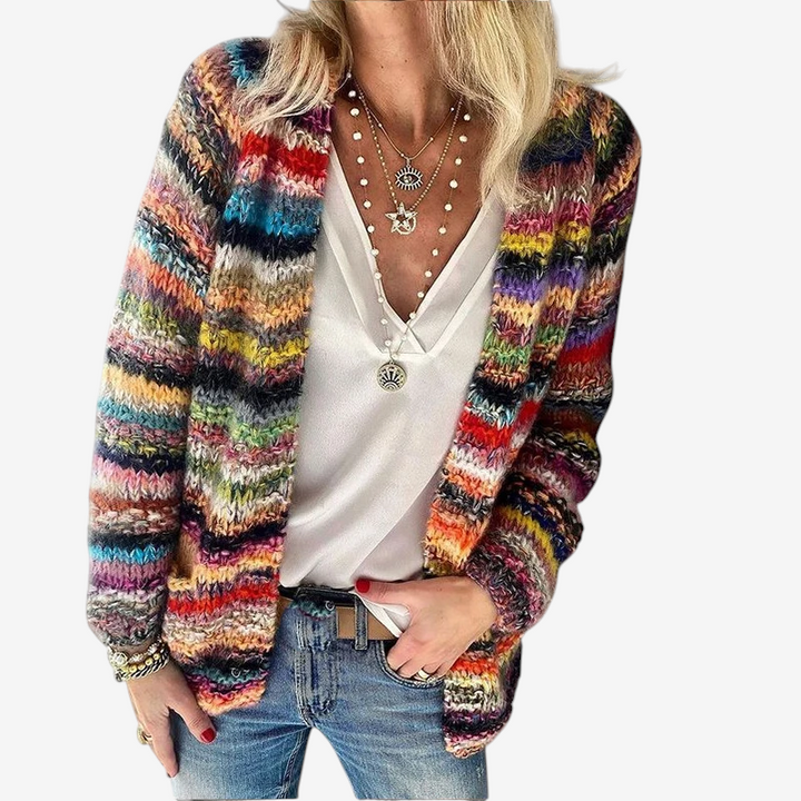Mabel | Women's Long Sleeve Knitted Jumper Textured Relaxed Fit