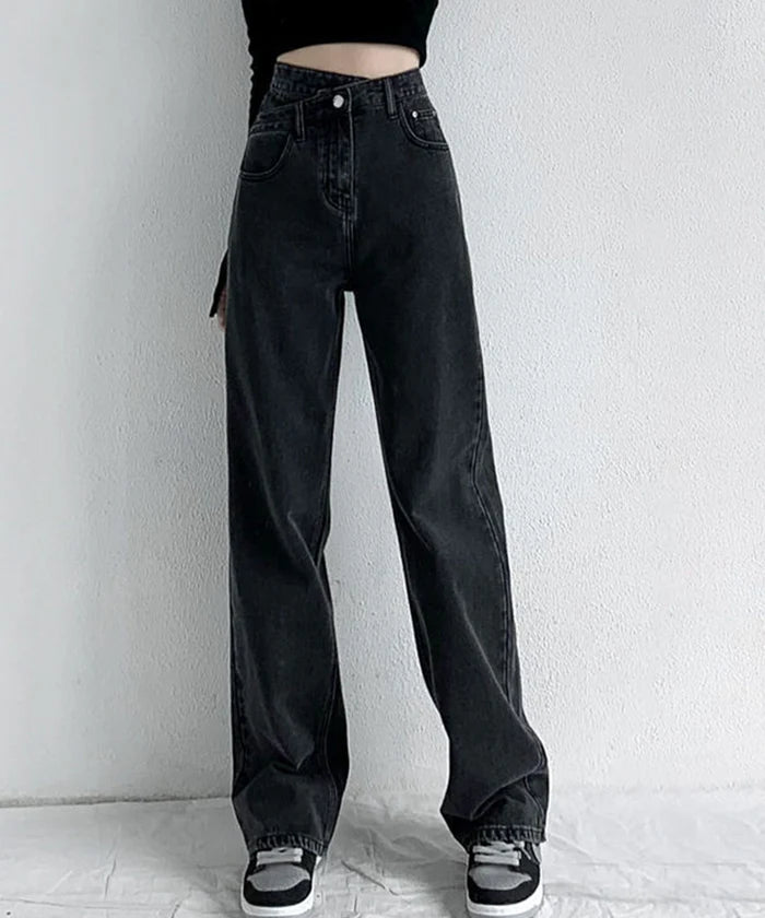 Valette High Waist Straight Leg Jeans