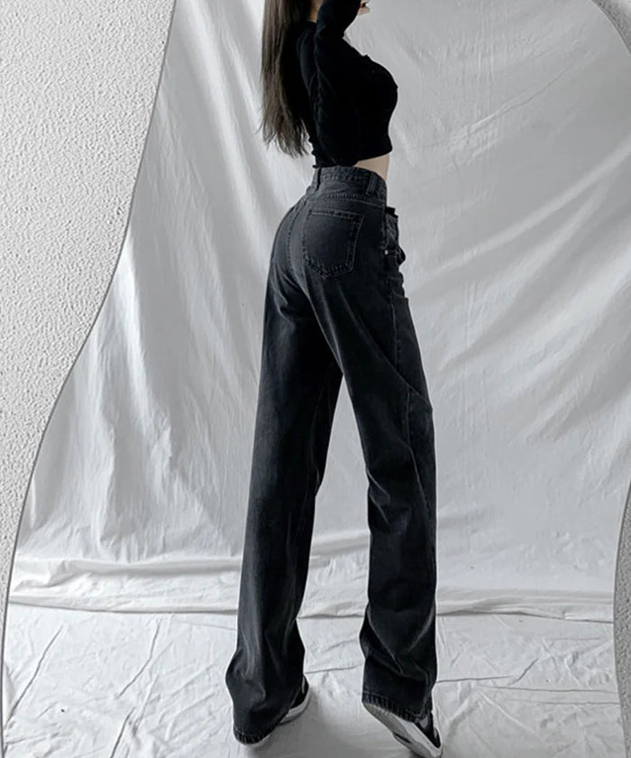 Valette High Waist Straight Leg Jeans