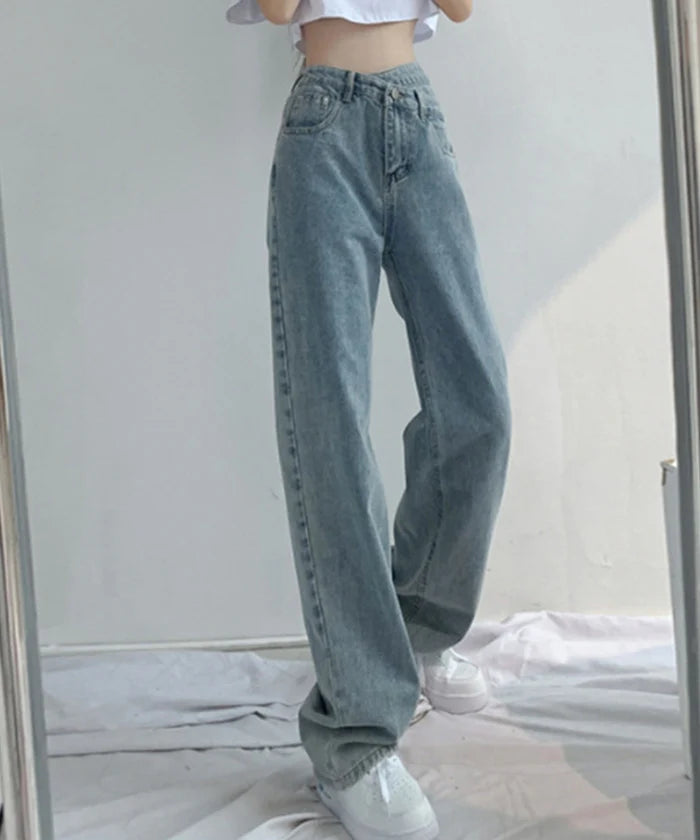 Valette High Waist Straight Leg Jeans