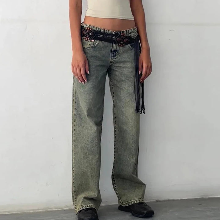 Virella Low Waist Wide Leg Jeans