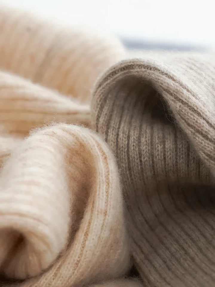 Elowen Wool Knitted Wide Leg Pants