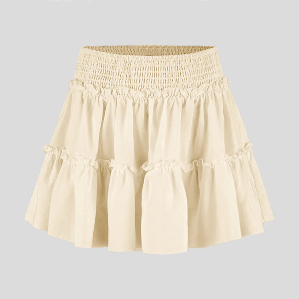 Viora Leopard Ruffle SkirtVirelia Leopard Ruffle Mini Skirt