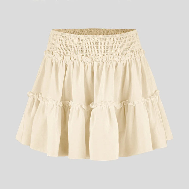 Viora Leopard Ruffle SkirtVirelia Leopard Ruffle Mini Skirt