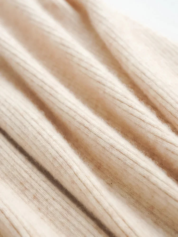 Elowen Wool Knitted Wide Leg Pants