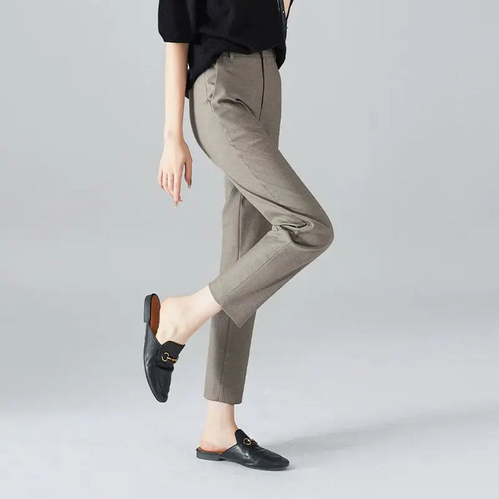 Mirelda High Waist Tailored Ankle Trousers