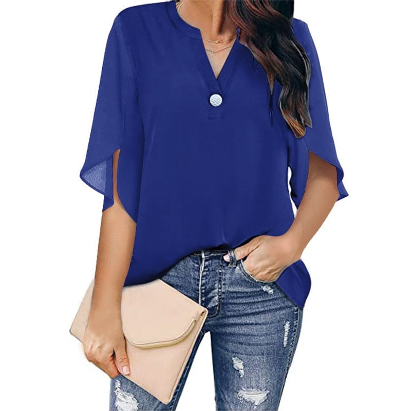 Astra | Women's Blouse Soft Drape Relaxed Fit Office to Evening