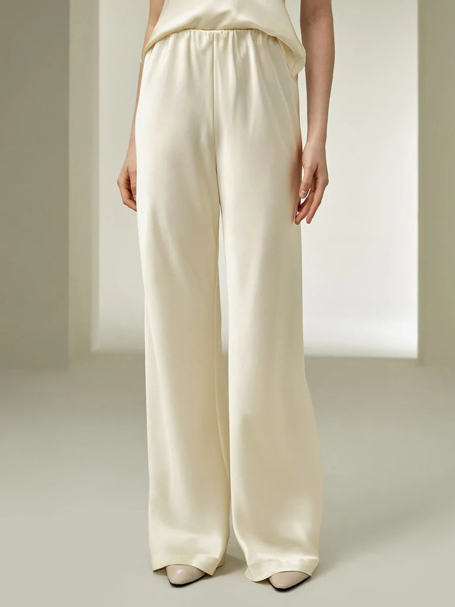 Serelina Silk Feel Wide Leg Trousers