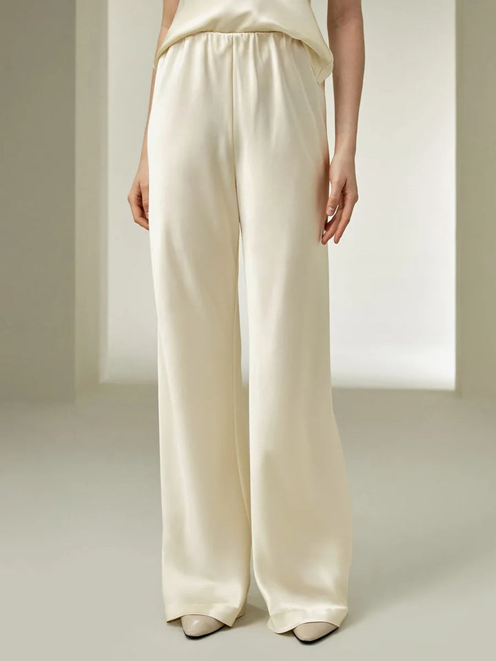 Serelina Silk Feel Wide Leg Trousers
