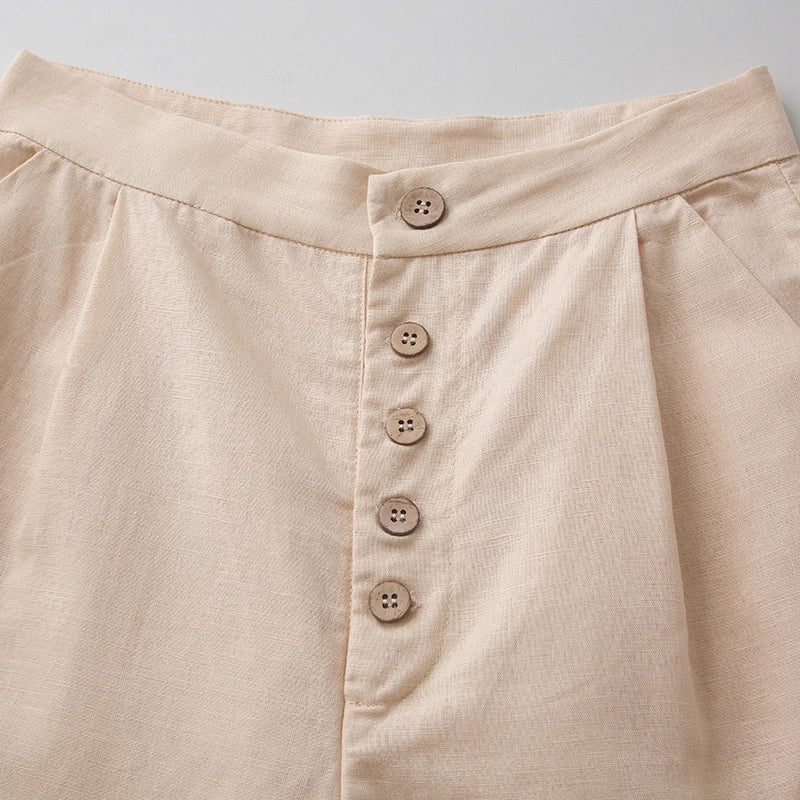 Lucienne Cotton Wide Leg Pants