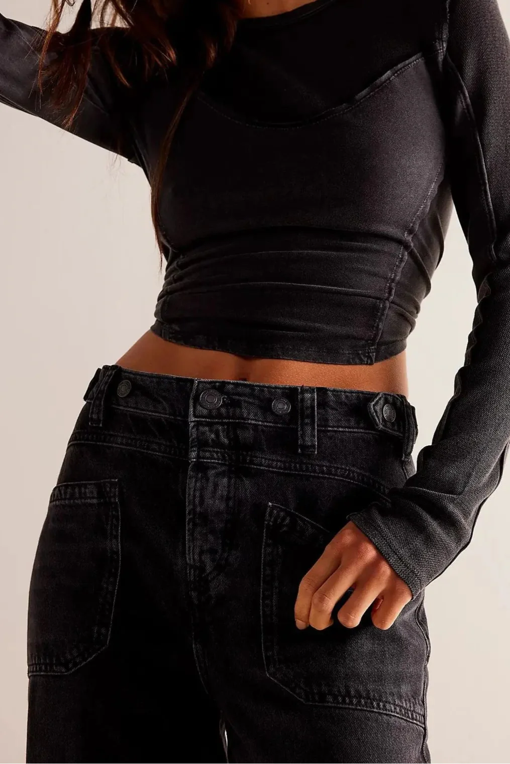 Candace High-Waist Wide-Leg Denim Jeans