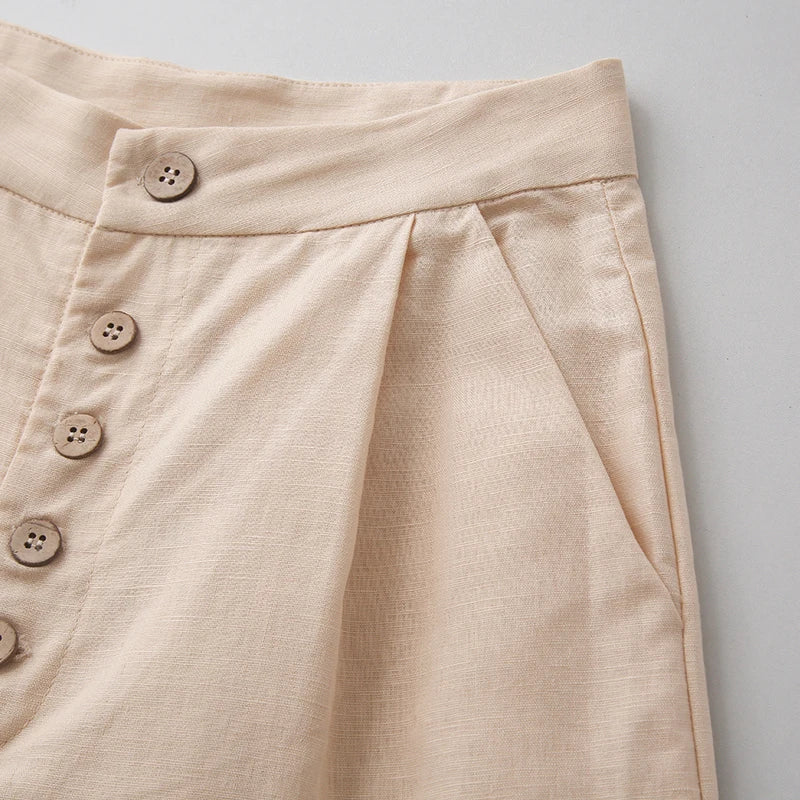 Lucienne Cotton Wide Leg Pants