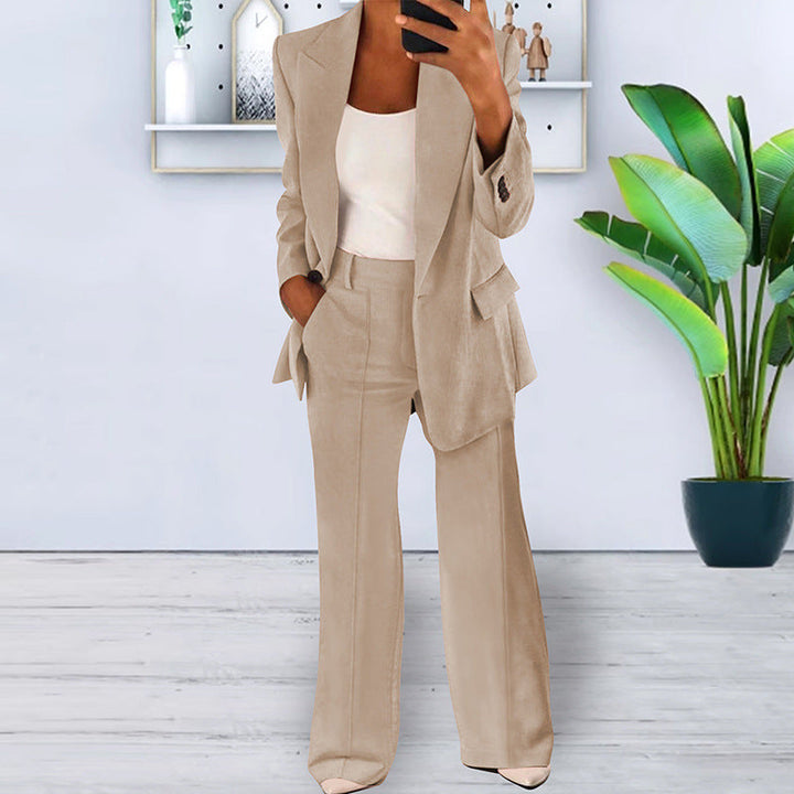 Ruby | Women's Slim-Fit 2-Piece Trouser Suit Jacket & Trousers Set