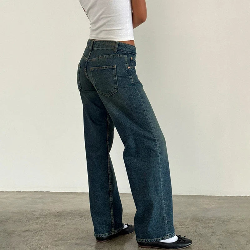 Virella Low Waist Wide Leg Jeans