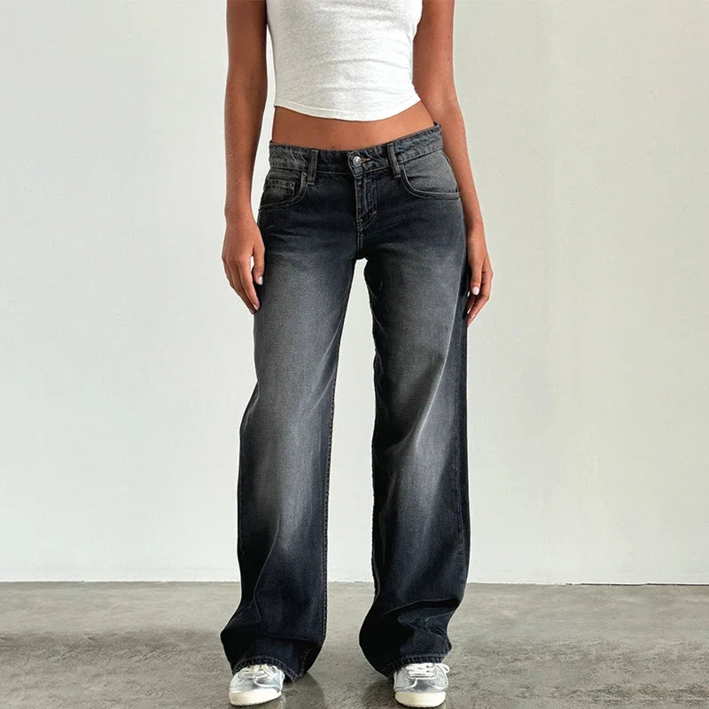 Virella Low Waist Wide Leg Jeans