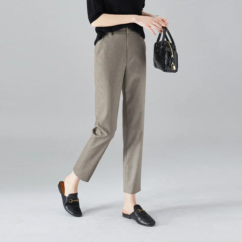 Mirelda High Waist Tailored Ankle Trousers
