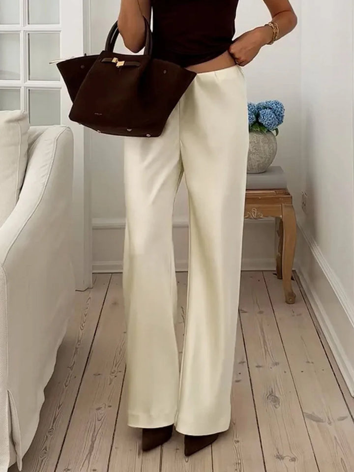 Serelina Silk Feel Wide Leg Trousers