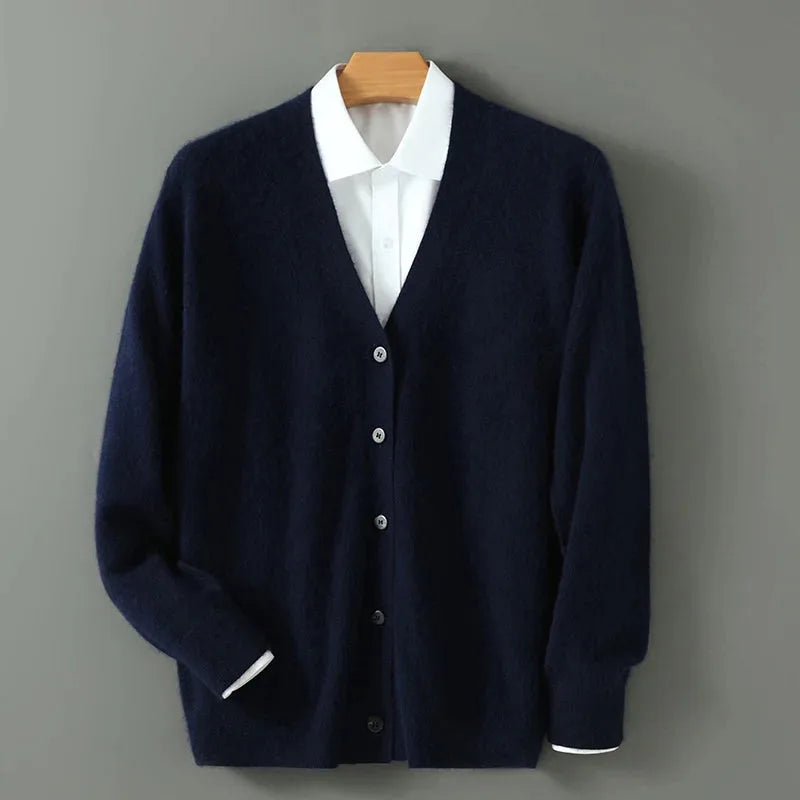 Lyla | Women's Cashmere Cardigan V-Neck Button-Up Regular Fit