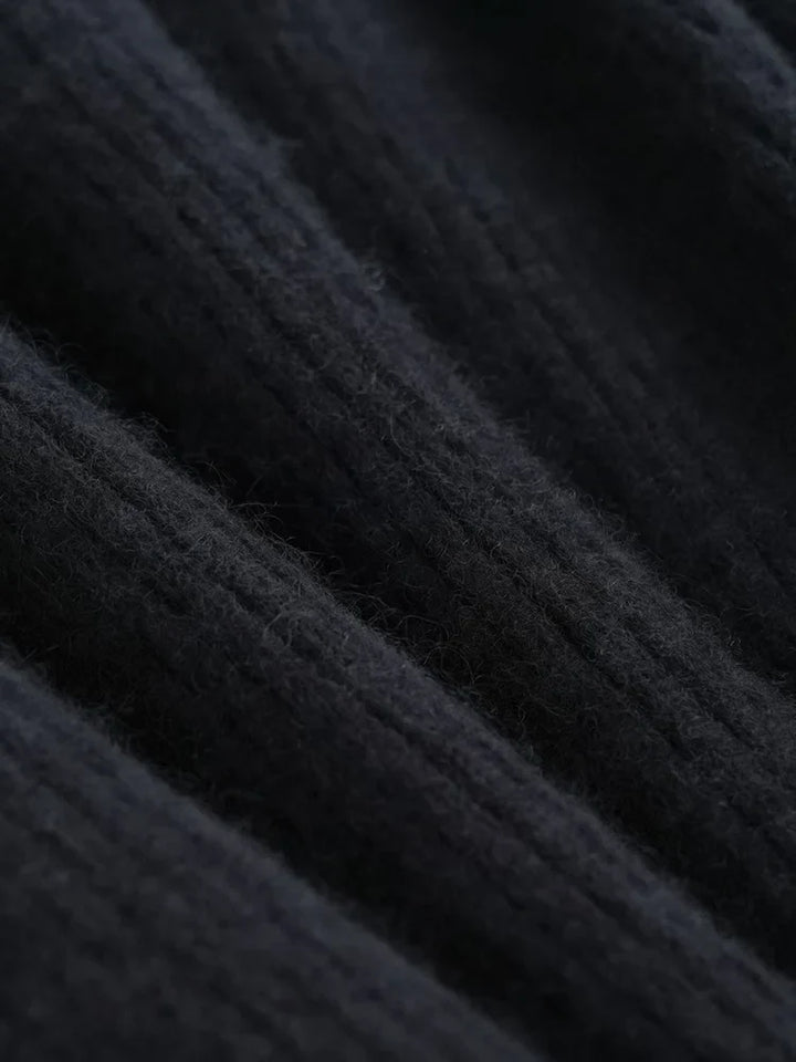 Elowen Wool Knitted Wide Leg Pants