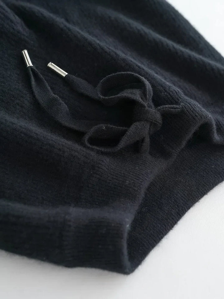Elowen Wool Knitted Wide Leg Pants