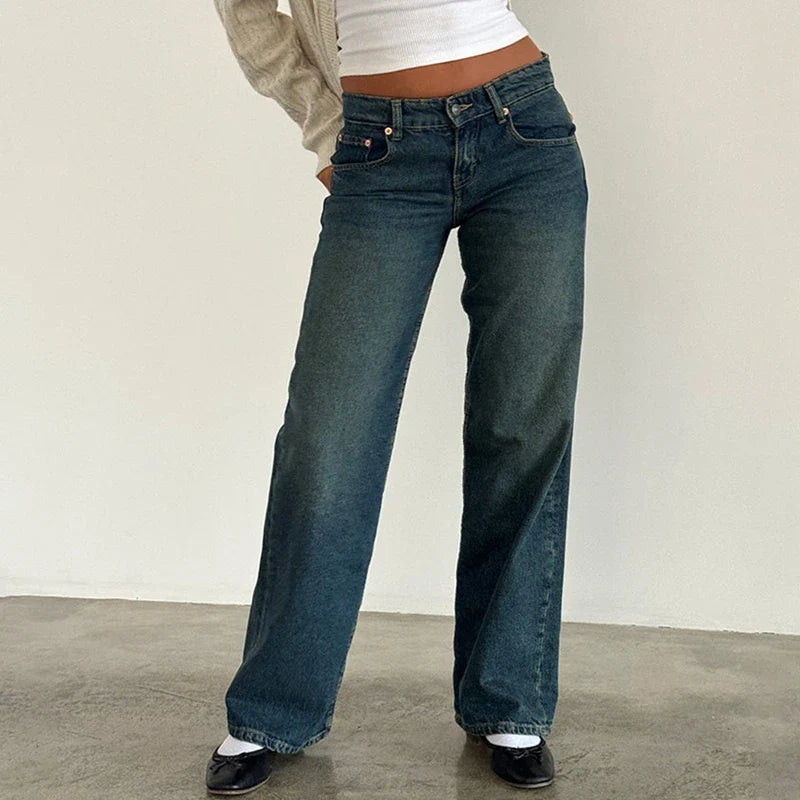 Virella Low Waist Wide Leg Jeans