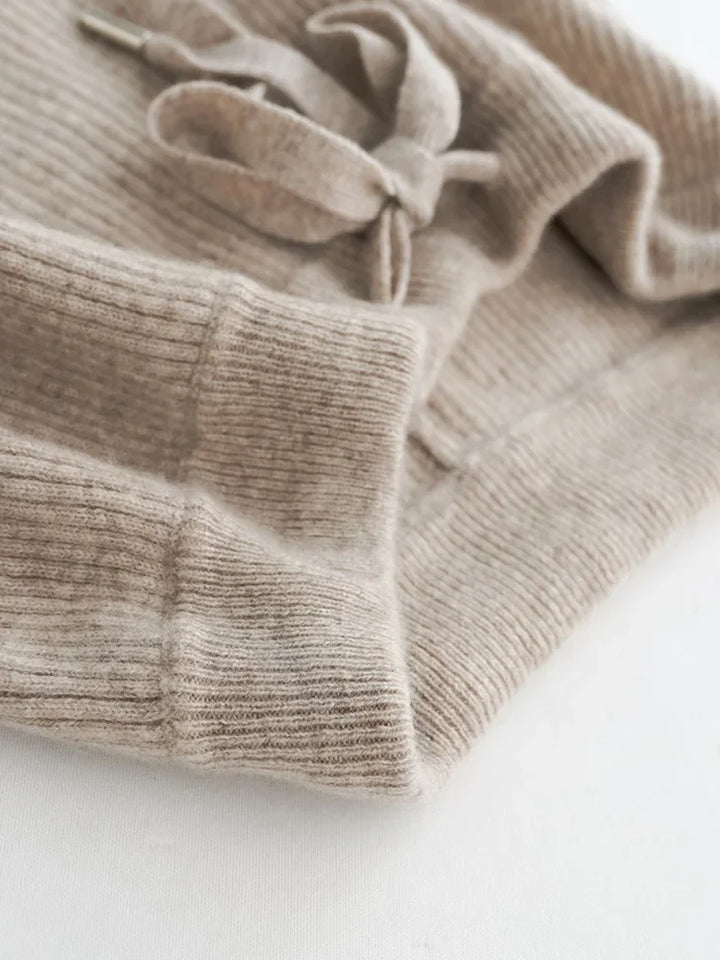 Elowen Wool Knitted Wide Leg Pants
