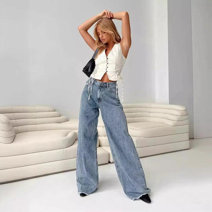 Mirelisse Relaxed Wide Leg Jeans