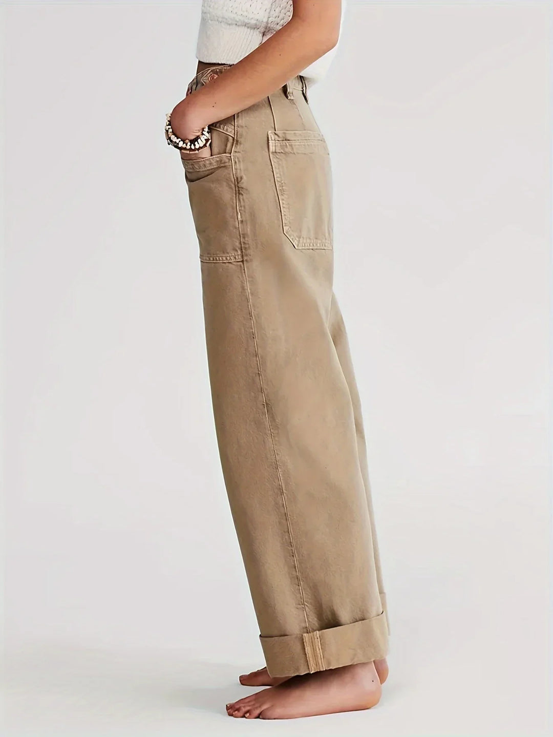 Candace High-Waist Wide-Leg Denim Jeans