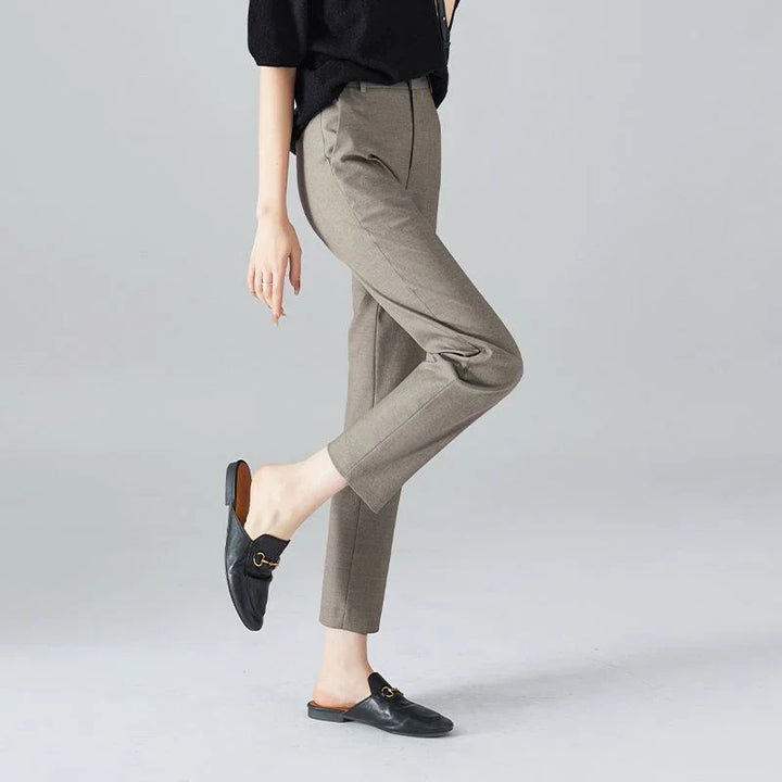 Mirelda High Waist Tailored Ankle Trousers