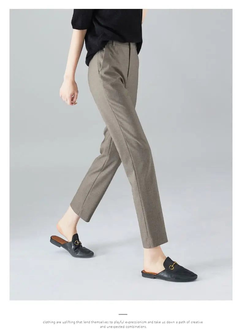 Mirelda High Waist Tailored Ankle Trousers