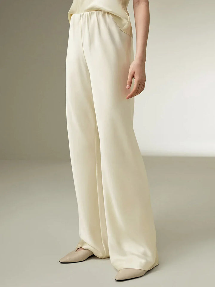 Serelina Silk Feel Wide Leg Trousers