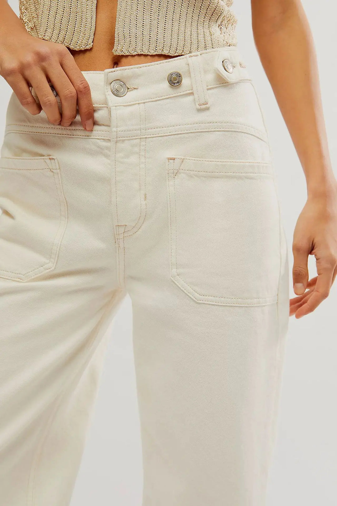 Candace High-Waist Wide-Leg Denim Jeans