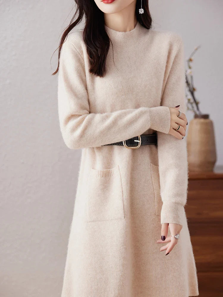 Elowen Winter Luxe Midi Dress
