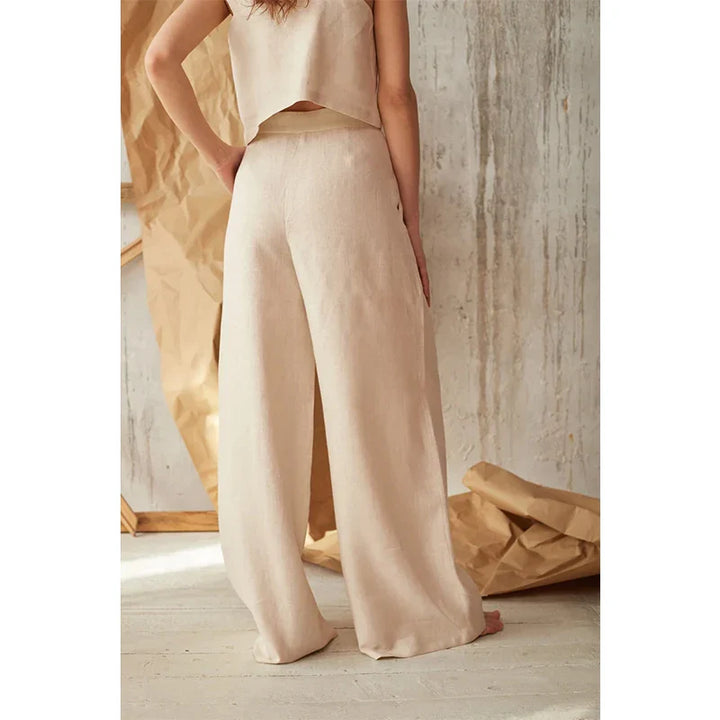 Lucienne Cotton Wide Leg Pants