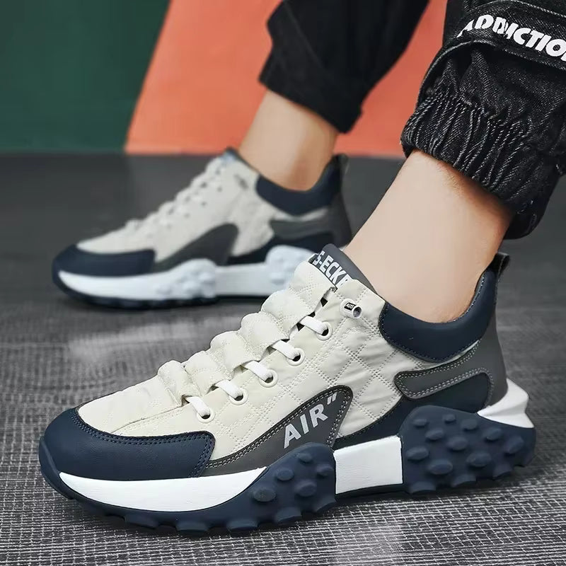 William | Men's Mesh Sports Trainers Lace-Up Rounded Toe