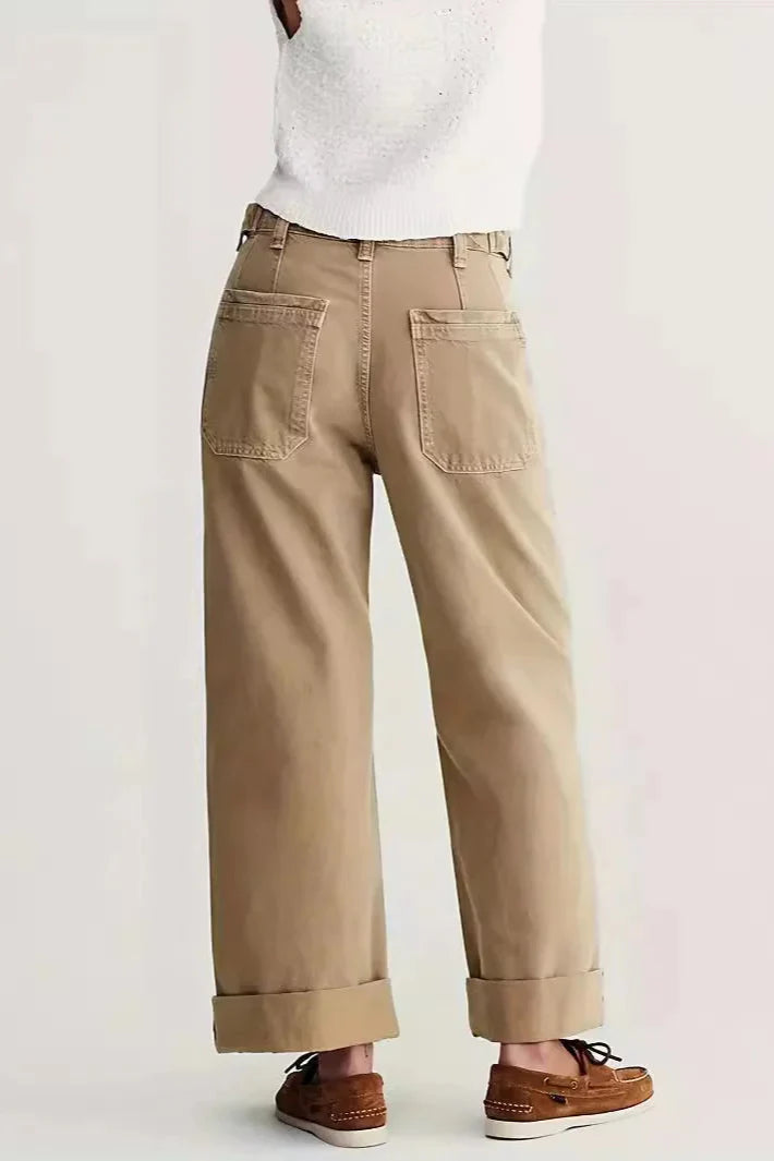 Candace High-Waist Wide-Leg Denim Jeans