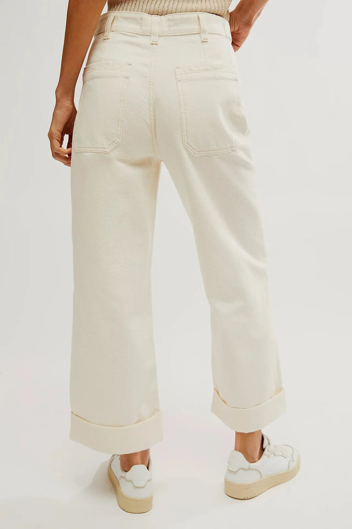 Candace High-Waist Wide-Leg Denim Jeans