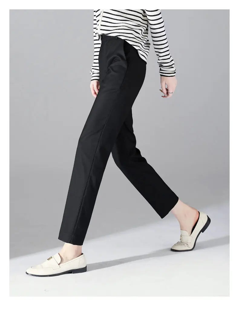 Mirelda High Waist Tailored Ankle Trousers