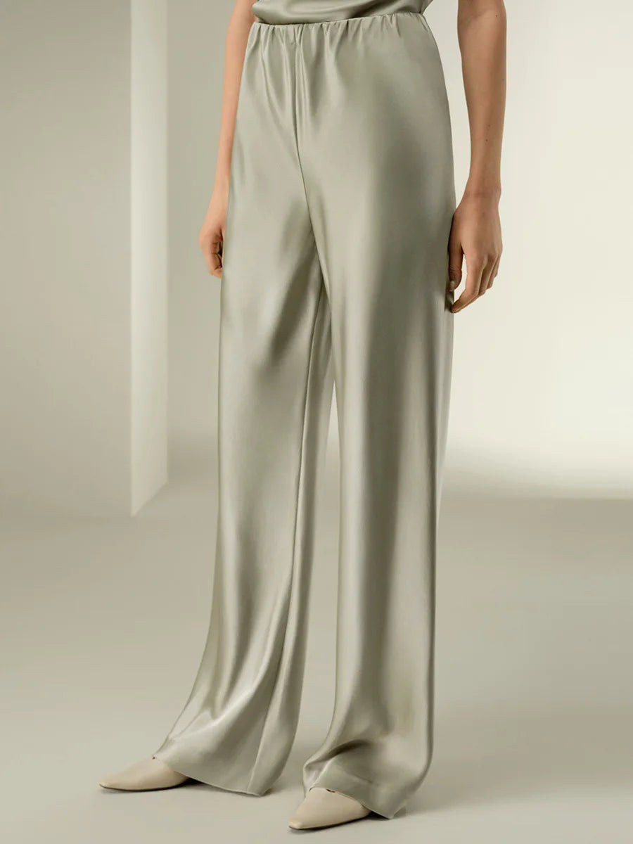 Serelina Silk Feel Wide Leg Trousers