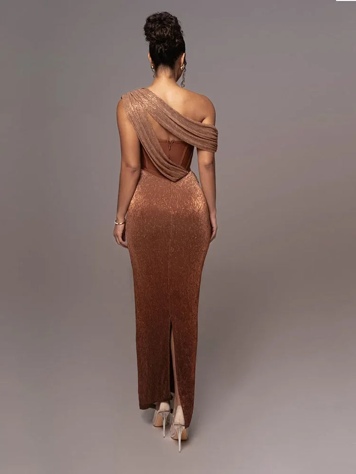 Franziska One-Shoulder Evening Dress