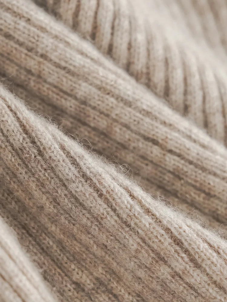 Elowen Wool Knitted Wide Leg Pants